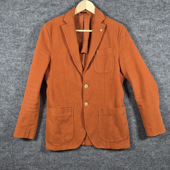 Massimo‎ Dutti Burnt Orange men's sports coat blazer 46R